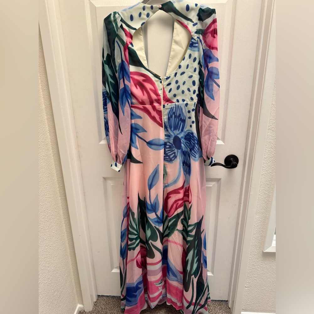 PatBO Nova Flora Deep V Maxi Dress - Picture 7 of 10